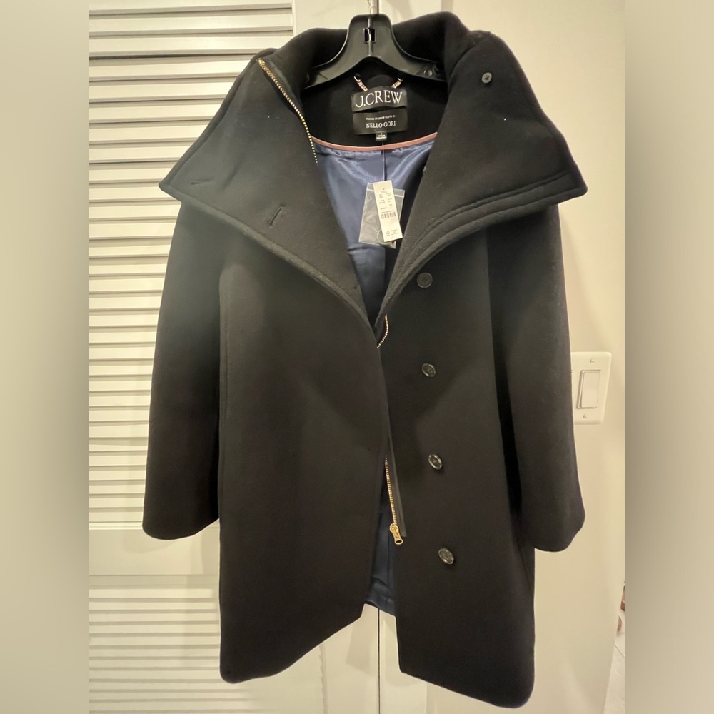J Crew Villa Coat in Italian Stadium Cloth NEW with tags